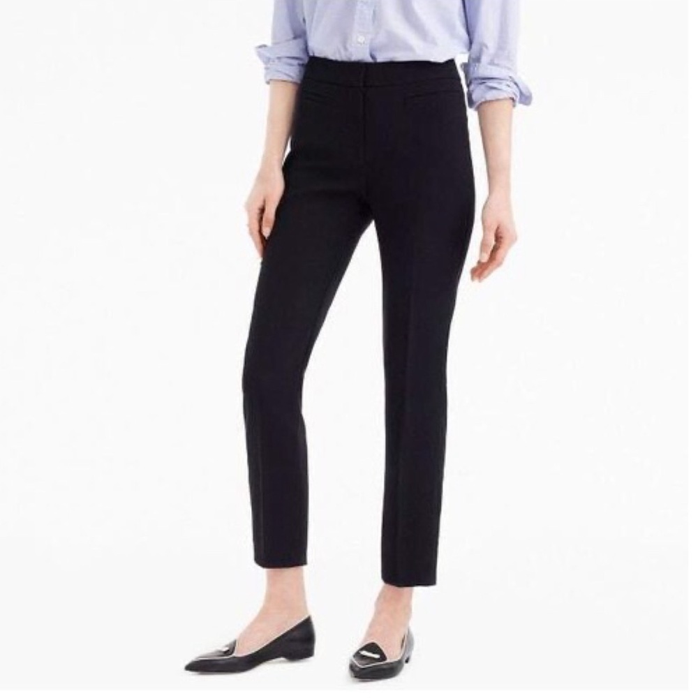 NWT J. Crew 365 Crepe Crop Pants in Navy Blue